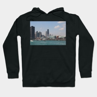 Navy Pier Chicago from the Water Hoodie